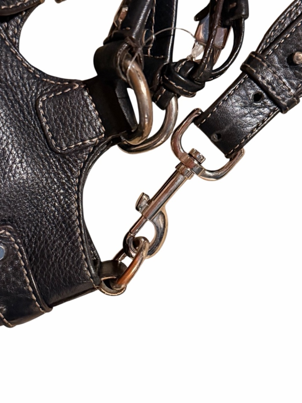 Tommy Hilfiger Leather Crossbody Satchel Bag - Picture 9 of 12